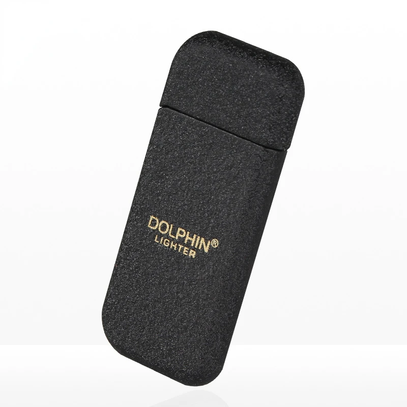 

Metal Frosted Grinding Wheel Open Flame Lighter Ultrathin Portable Butane Inflatable Lighter Highend Cigar Smoking Accessories