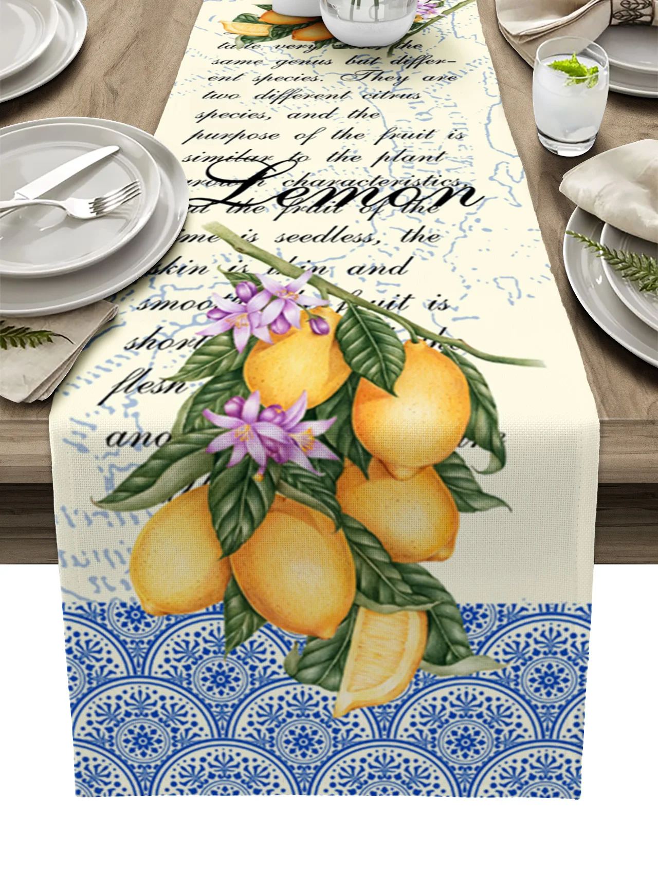 

Марокканская бабочка, лимон, искусство, скатерти для обеденного стола, кухня, гостиная, Декор, ресторан, кафе, модная скатерть с принтом