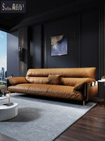 shang million sofa light luxury living room sofa small family modern simple down italian minimalist leisure leather sofa