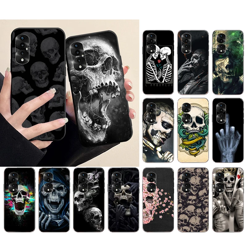 

Grim Reaper Skull Skeleton Phone Case for Huawei P50 Pro P30 P40 Lite P40Pro P smart P20 lite Mate 50 20Pro 20lite Y9A Y9S