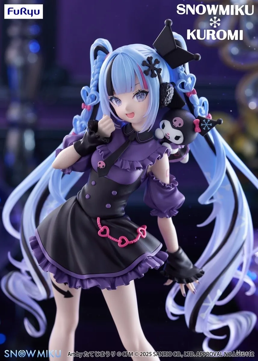 Фото В наличии: 100% Оригинальная фигурка Furyu Hatsune Miku Kuromi Trio Try IT, аниме-модель, игрушка, подарок, оригинал №4