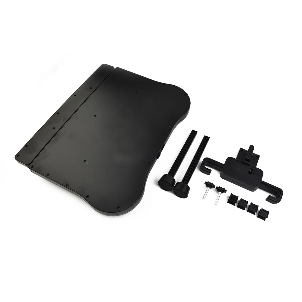 

Car Auto Seatback Desk 1pcs Tray Black Cup Phone Holder Foldable For Dining Table Laptop Table Multifunctional