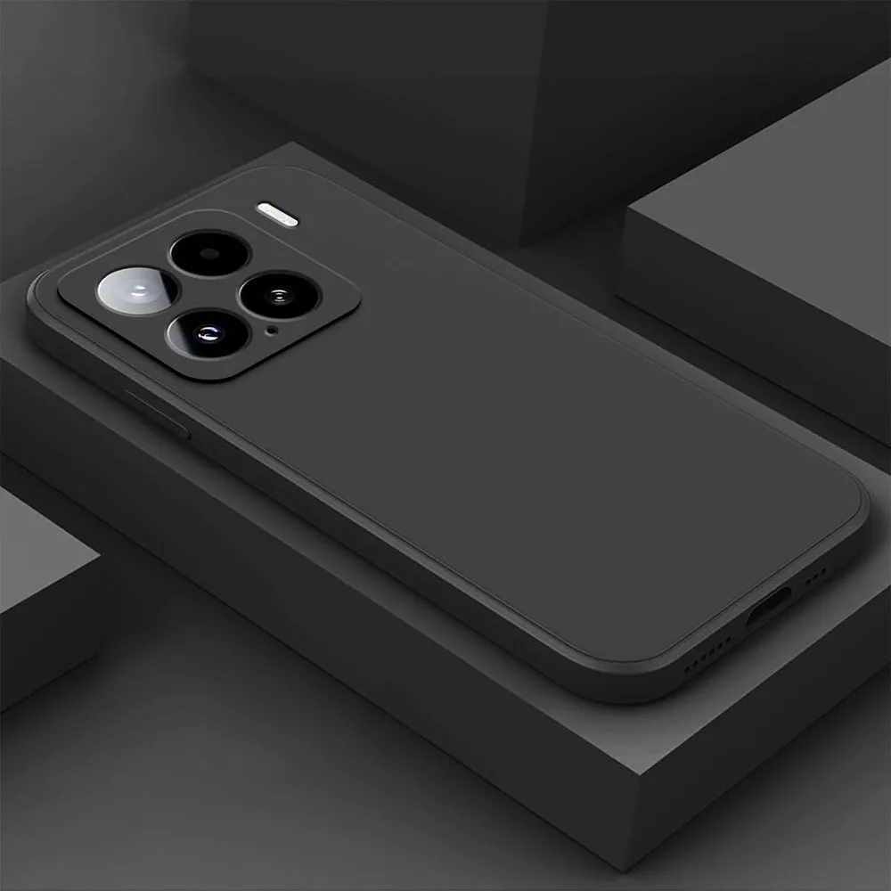 Фото Ультратонкий простой силиконовый мягкий чехол для Xiaomi 17T 17 15T 15 14T 14 13T 13 Pro Lite, матовый черный, с эффектом матового покрытия, для Xiaomi 17T №2