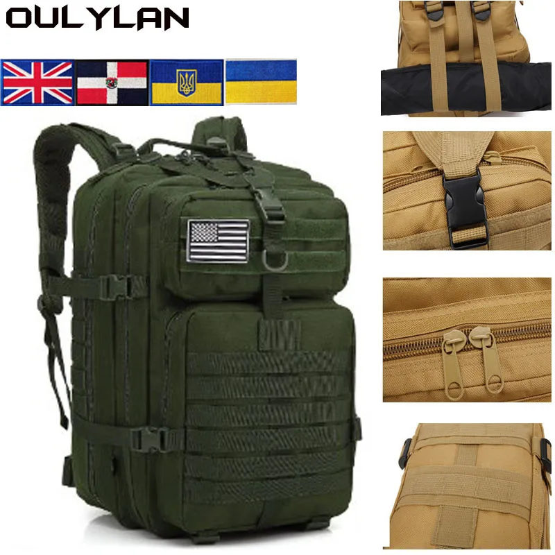 

Охотничья сумка для походов на открытом воздухе, водонепроницаемый военный тактический рюкзак для кемпинга для мужчин и женщин, походные рюкзаки 30 л/50 л, нейлоновые сумки 900D