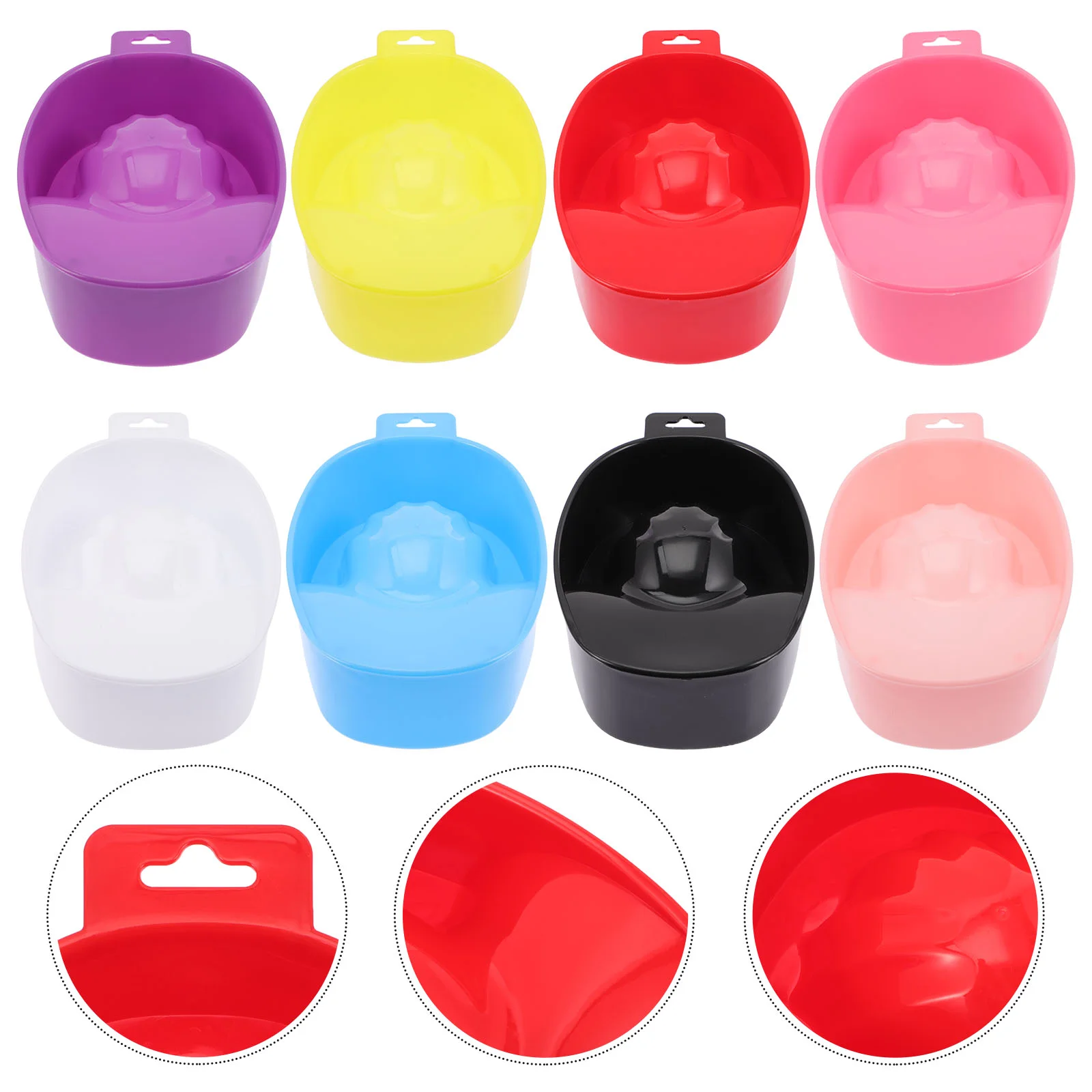 

8pcs Professional Nail Soak Off Bowl Nail Remover Soaking Bowl Soak Bowls