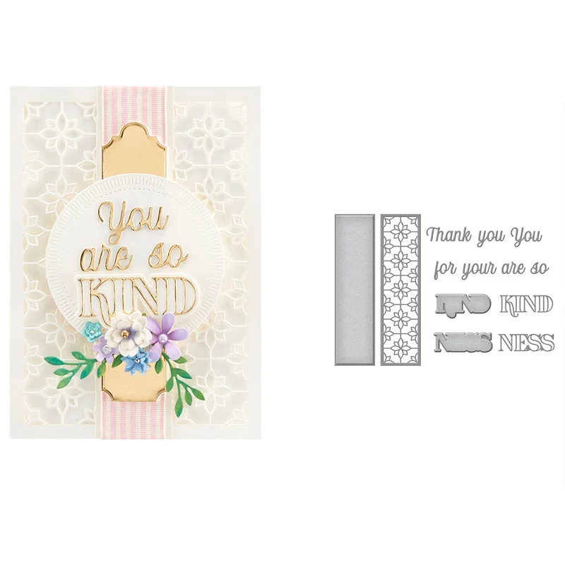 

Craft metal cutting dies cut die mold You are kind decorations Scrapbook paper craft knife mould blade punch stencils dies
