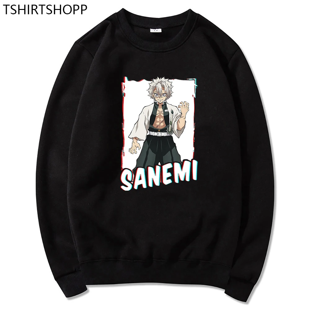 

Толстовка Sanemi с капюшоном из аниме «рассекающий демонов», мужские толстовки с капюшоном «no Yaiba» на весну/осень, мужские свитшоты с принтом м...