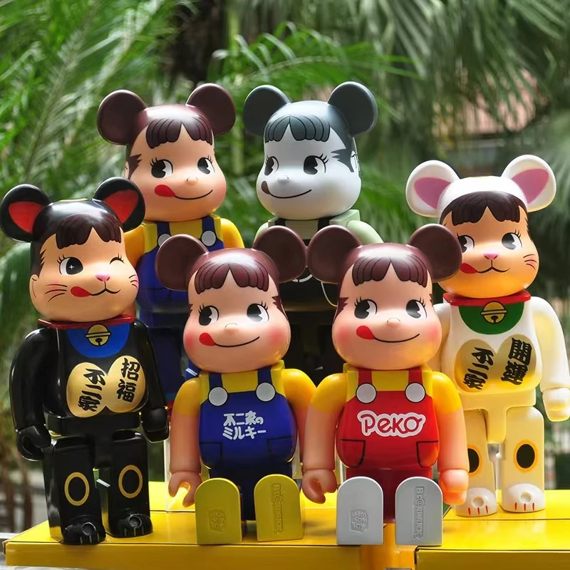 

41 Style Bearbrick 400% Fuji Milk Girl Anime Violent Bear Building Block Bear Trend Living Room Shop Model Decoration DollToyPVC