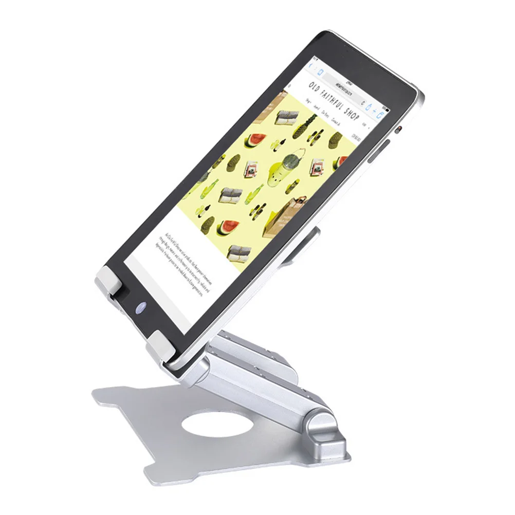 

Metal Phone Holder Base Supporter Smart Tablet Stand Adjustable Desk Bracket Mobile