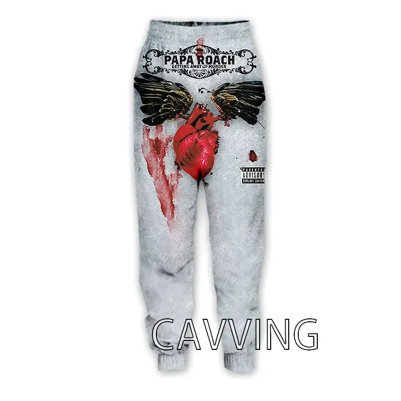 Новые модные повседневные брюки Papa-Roach с 3D принтом спортивные тренировочные