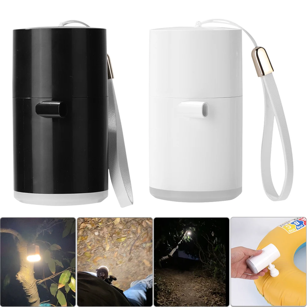 Multifunctional Mini Electric Air Pump Outdoor Camping Tent Lamp Hanging Lantern Torch Flashlight Light Swimming Rings Inflator