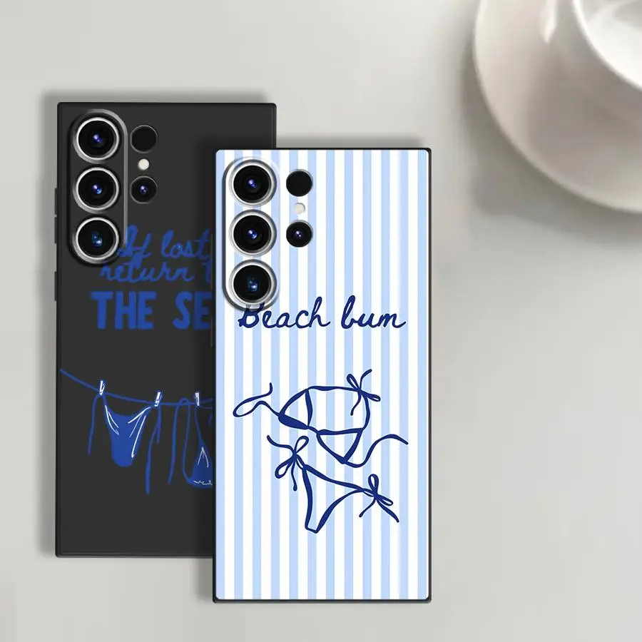 Фото Чехол для Samsung Galaxy S26 Ultra S21 FE S20 Ultra S24 S23 Note 20 8 9 10 S25 Plus S10 S9, летний чехол-накладка с дизайном в стиле купальника №1