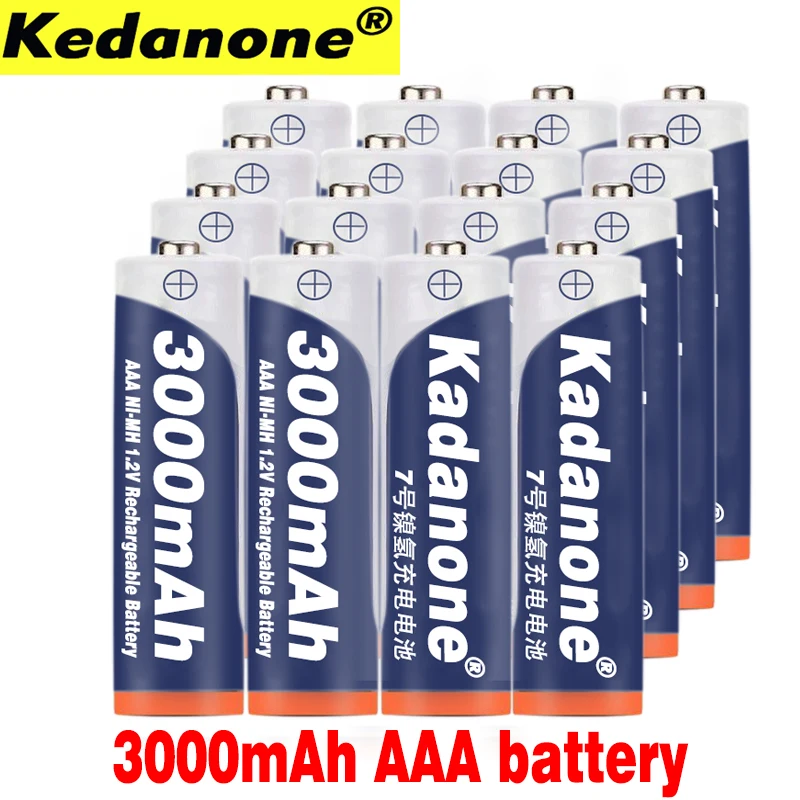 

Batería recargable AAA1350 de 1800 mAh, pila AAA de Ni-MH, 3A, 1,2 V, para relojes, ratones, ordenadores, juguetes