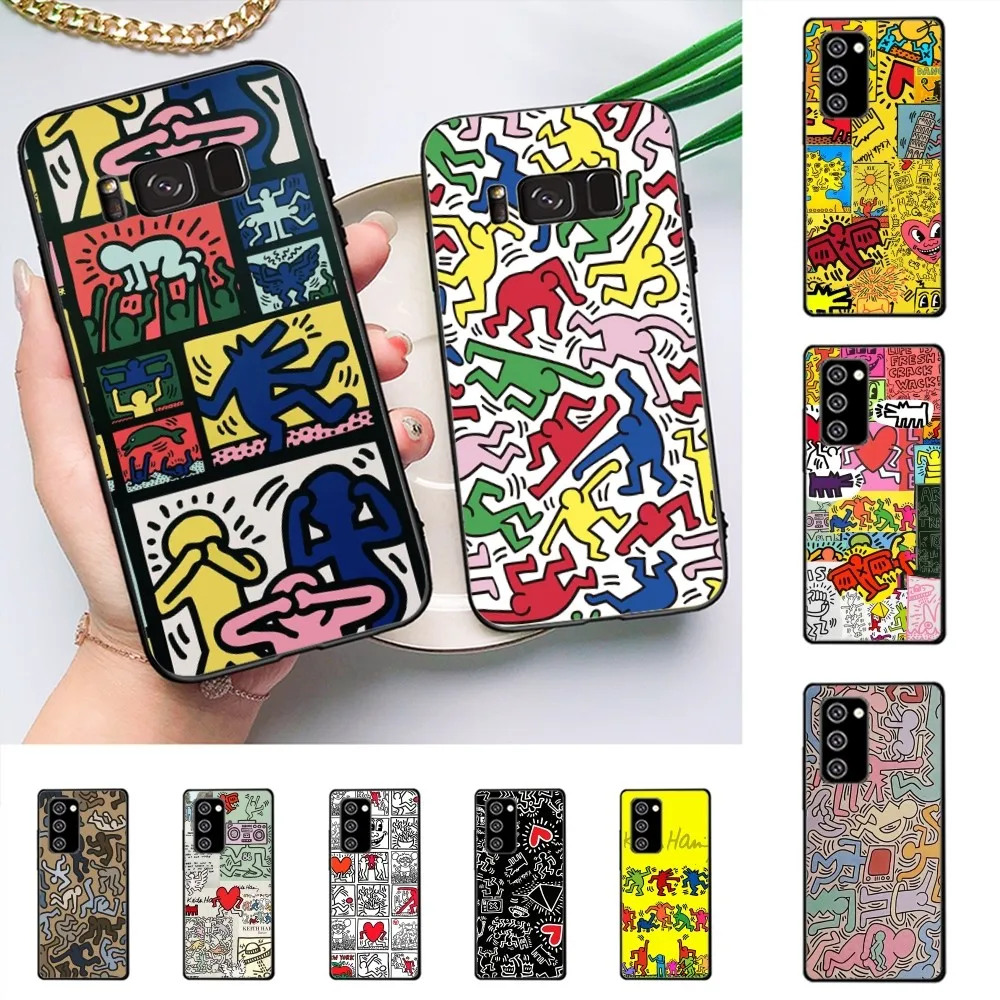 

K-Keith H-HaringS Phone Case For Samsung J 7 Plus 7core J7 Neo J6 Plus Prime J6 J4 J5 Mobile Cover