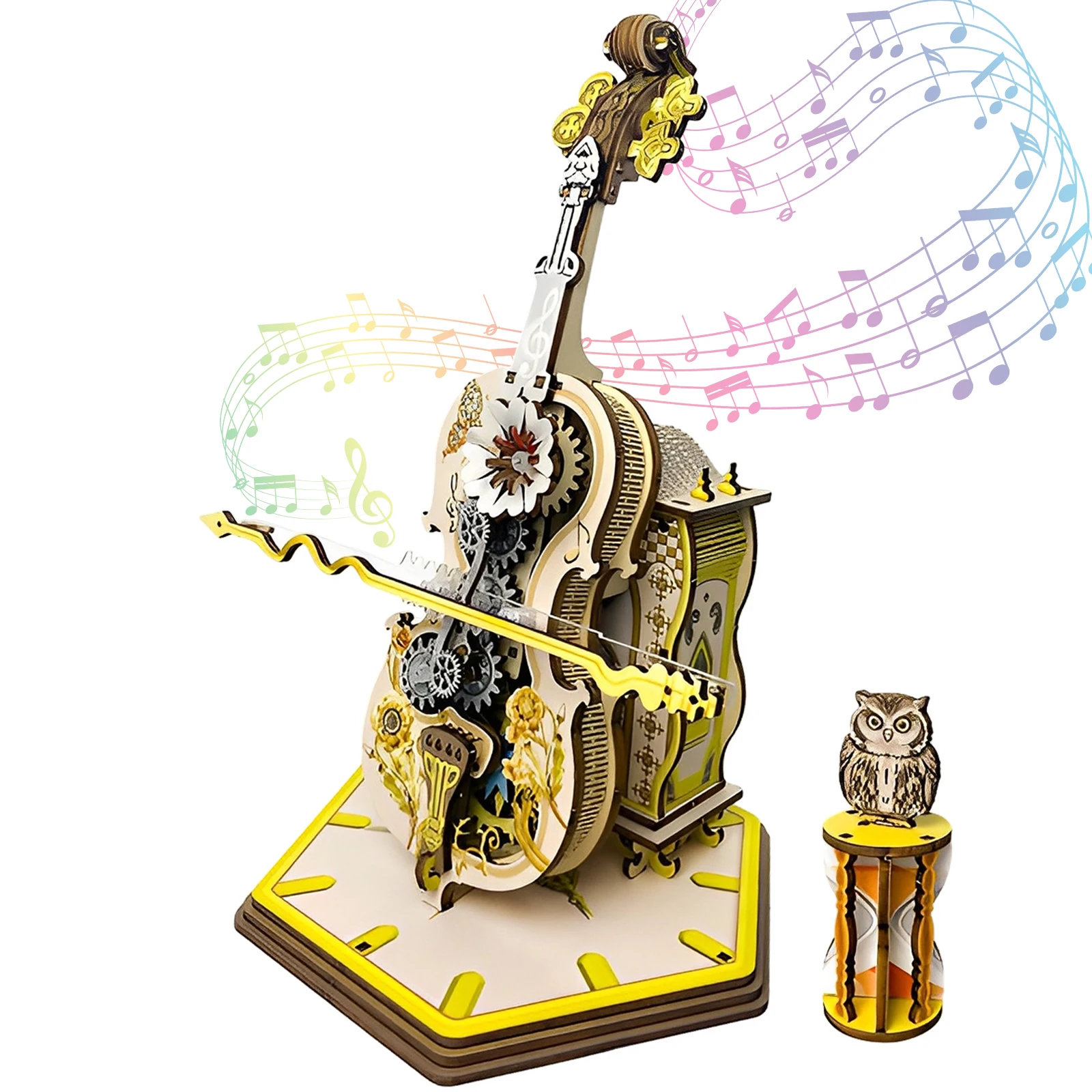 3d Музыкальный Сундук Деревянная Головоломка сделайте Свой Собственный Комплект