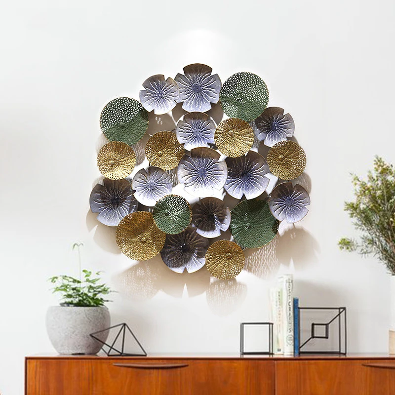 

European Wrought Iron Wall Sticker Ornaments Restaurant Bar Aisle Wall Hanging Crafts Home Bedroom Porch Wall Mural Decoartion