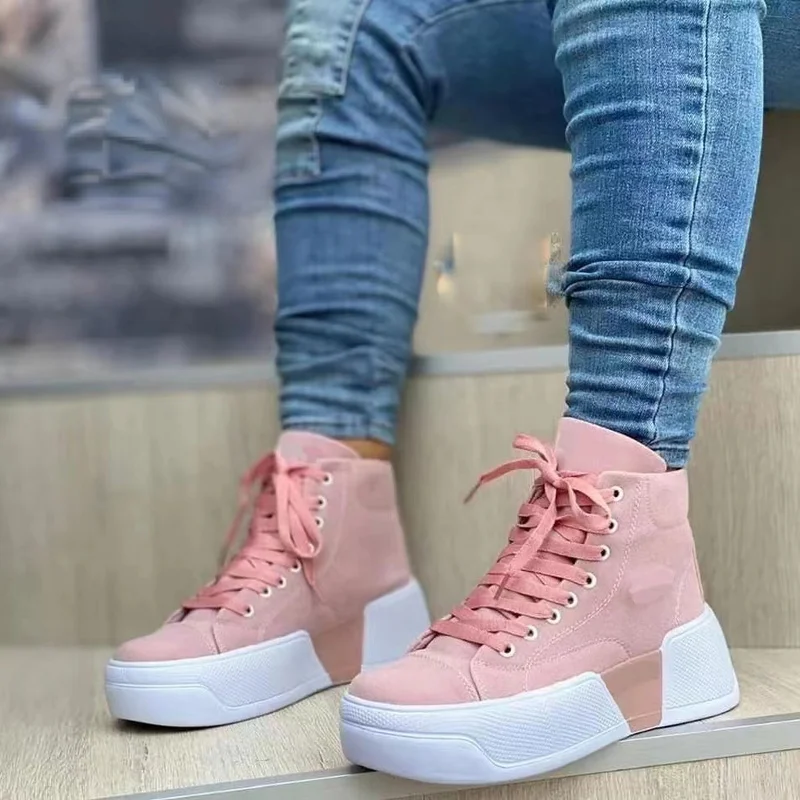 2022 Canvas Sneakers Women Shoes Canvas Shoe Casual Women Sport Shoes Flat Lace-Up Adult Casual Shoes Breathable Large Size36~42