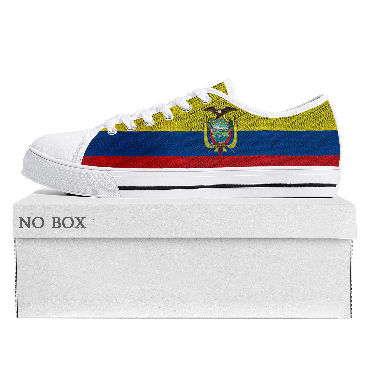 

Флаг Эквадора высококачественные низкие кроссовки для мужчин и женщин, холщовые кроссовки для подростков, Эквадор, Prode, повседневная обувь для пар, обувь на заказ