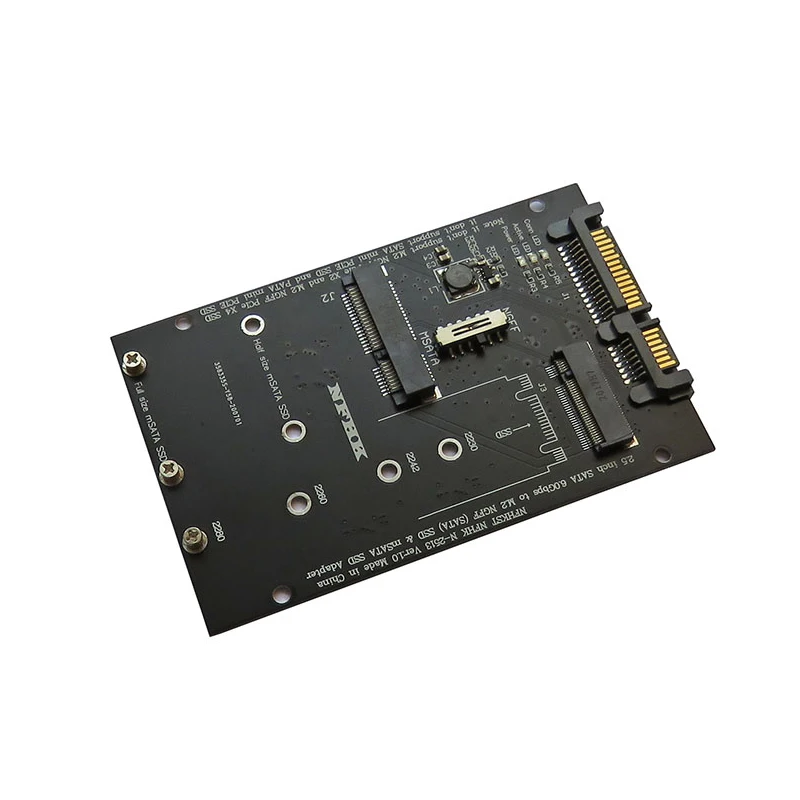 

M2 NGFF or MSATA to SATA interface supports desktop notebook M2 NGFF TO SATA
