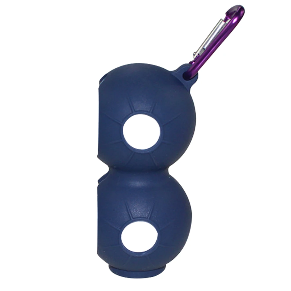 

Portable Protective Storage Waist Holder 8-shape With Carabiner Soft Silicone Golf Double Ball Cover Dustproof Wear Resistant