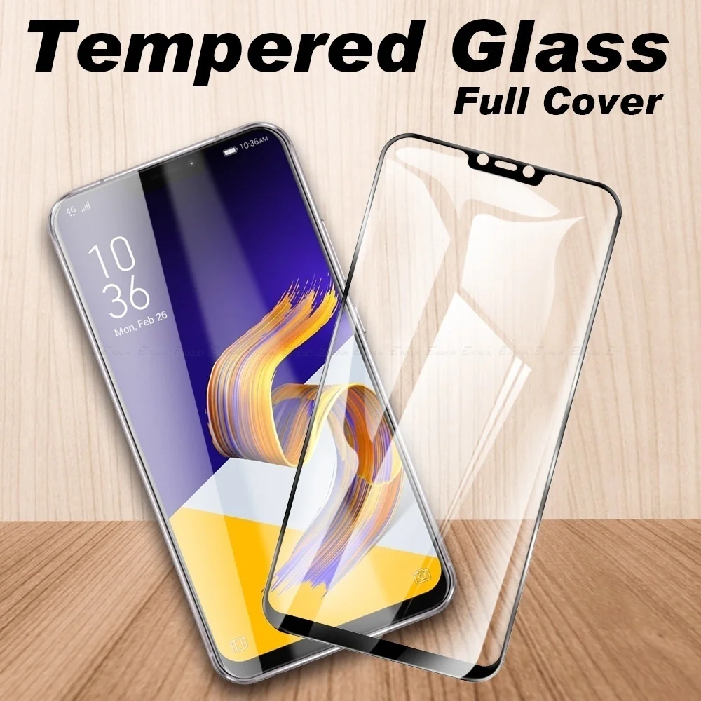 

Full Cover Tempered Glass Protective Screen Protector For Asus ZenFone 6 5Z 5Q 5 Lite Selfie ZS630KL ZE620KL ZC600KL ZS620KL