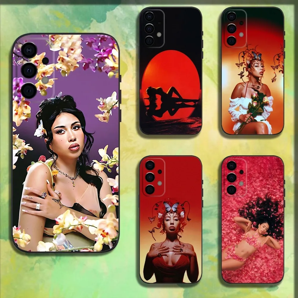 Red Moon K-Kalis Uchis Phone Case For Samsung Galaxy A13 A21s A22 A31 A32 A52 A53 A71 A80 A91 Soft Black Cover
