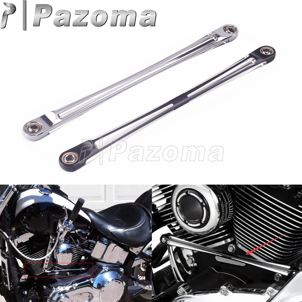 Motorcycle 330mm Gear Shifter Rod CNC Aluminum Shift Linkage Lever For Harley Touring Softail Street Glide Road King 1986-2018