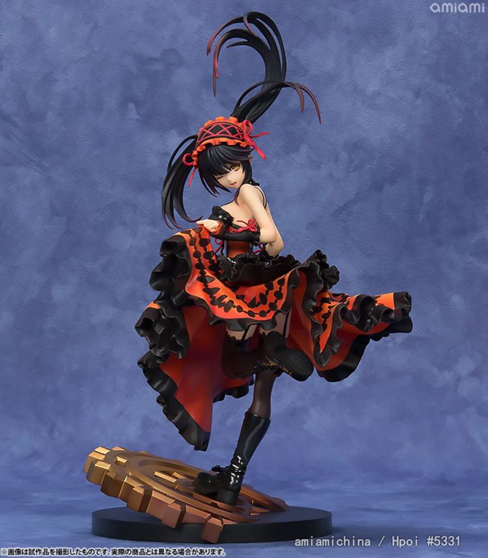Фото 28 см популярное аниме Date A Live II Tokisaki Kurumi 1/8 издание красивая модель девушки коллекция ПВХ статические игрушки кукла №5