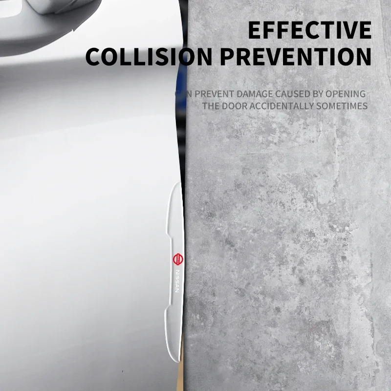 4 шт. защитная наклейка на край двери автомобиля для Nissan Qashqai X J10 Trail Tiida Teana Skyline Juke