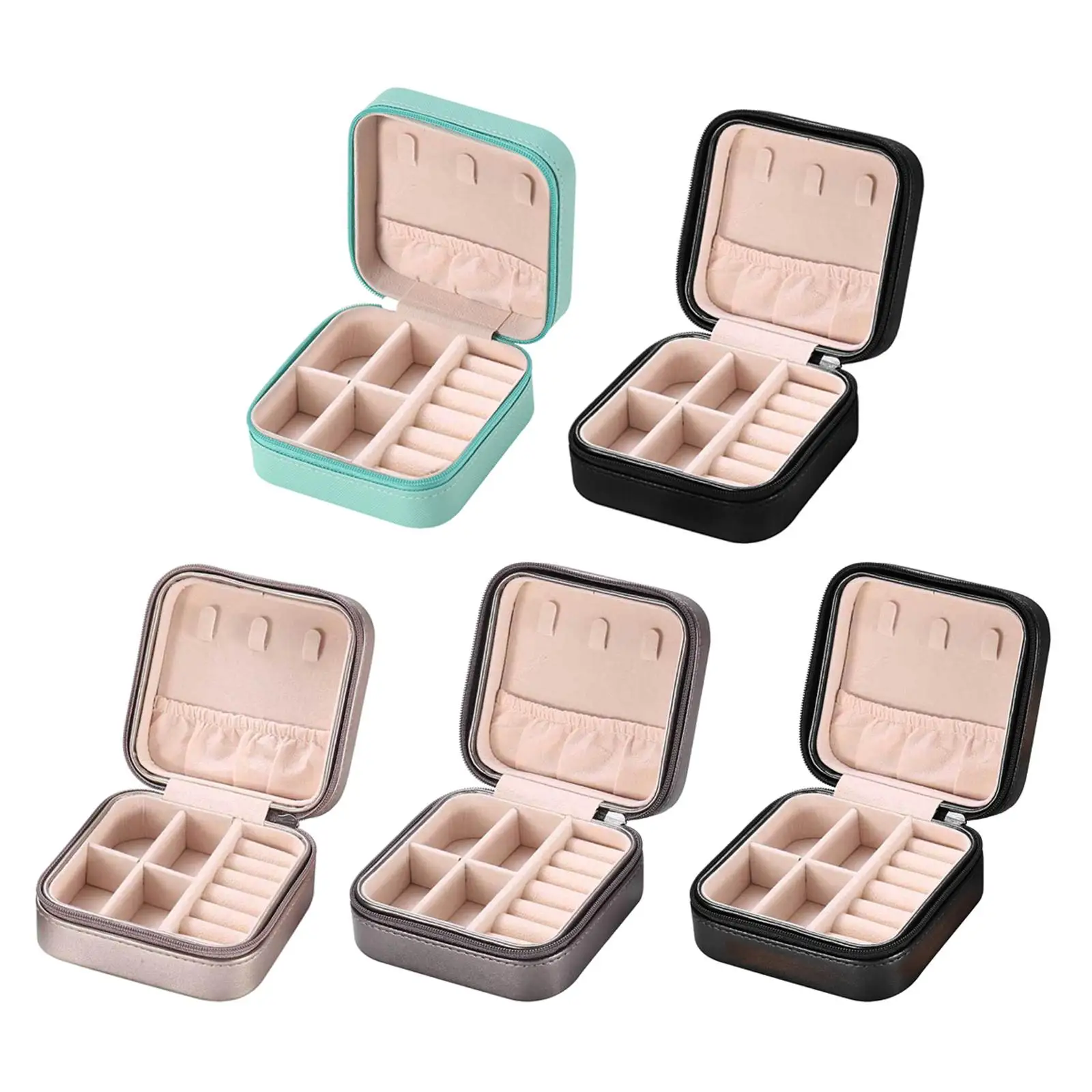 

Mini Travel Jewelry Organizer Compartment Waterproof Storage Case for Women