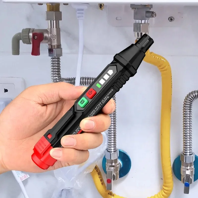 Фото Детектор утечки газа HT59 HT60 HT61, 0-1000PPM, с звуковой и световой сигнализацией, для обнаружения природного газа №5