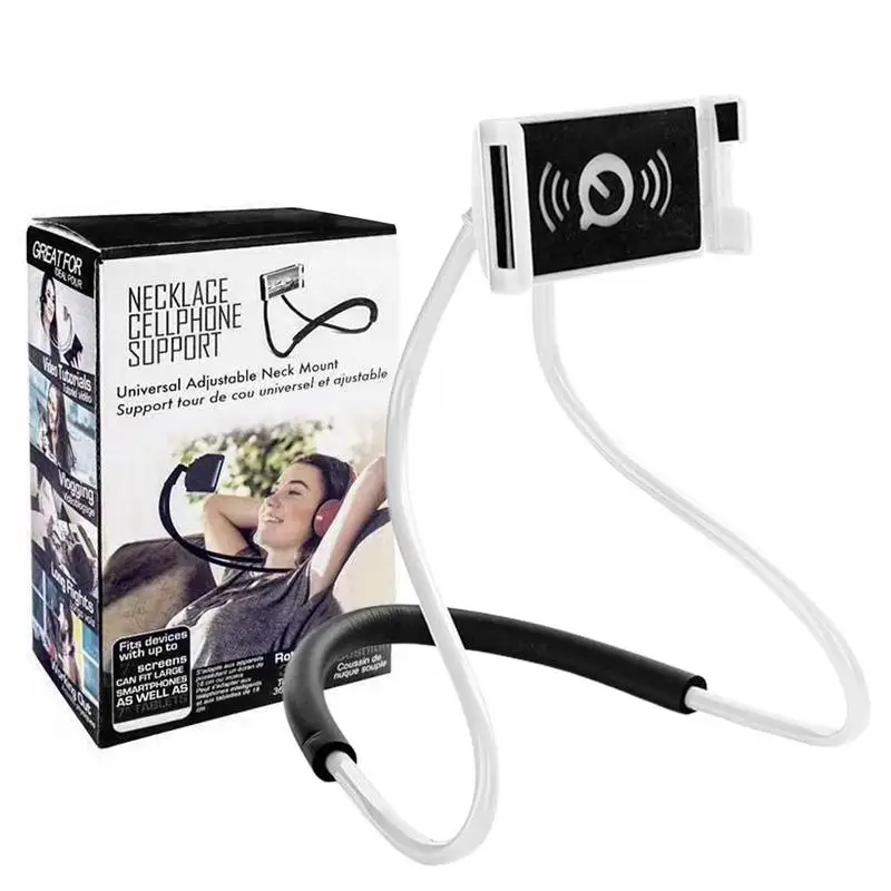 

Universal Neck Phone Holder Flexible Long Arms Cell Phone Holder For Smartphone Tablet PC Desktop 360-Degree Rotating Universal