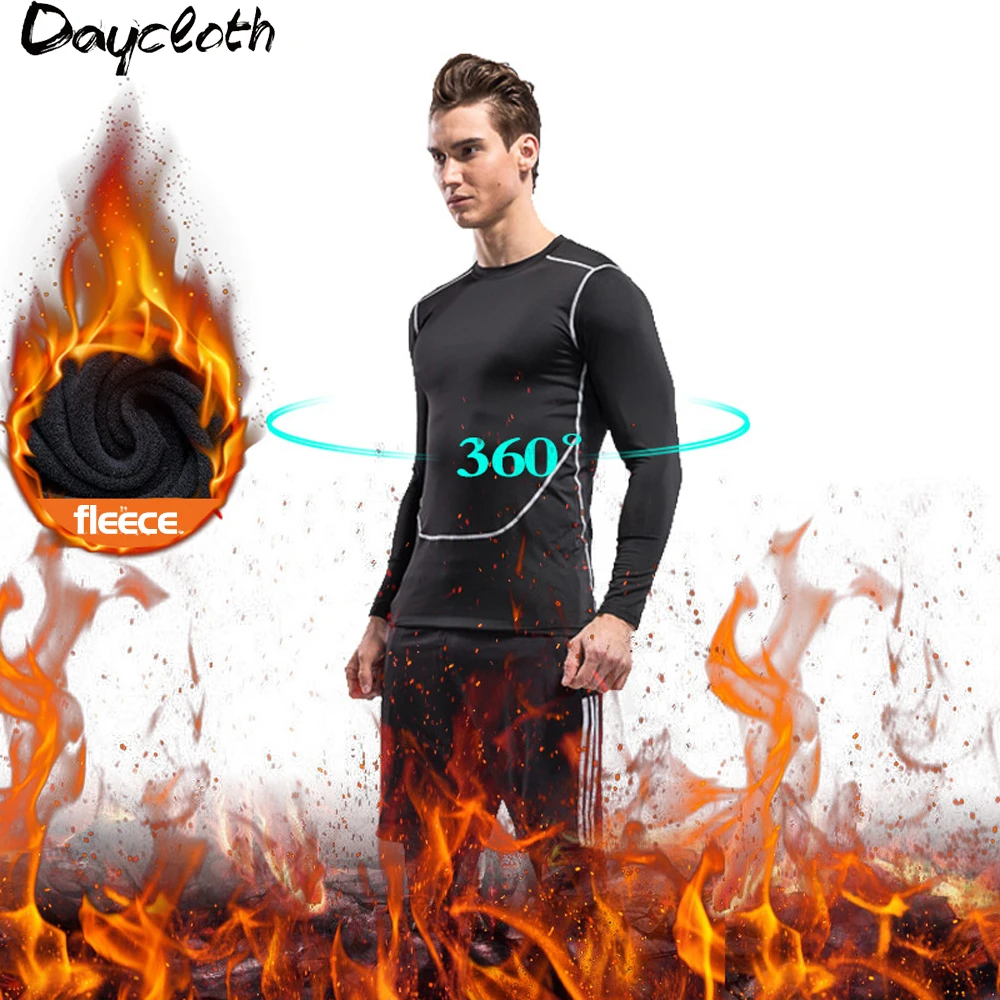Men Thermal Underwear Sets Fleece Compression Long Johns Keep Warm Winter Inner Wear Clothes Tracksuit High-elastic Sports Suit