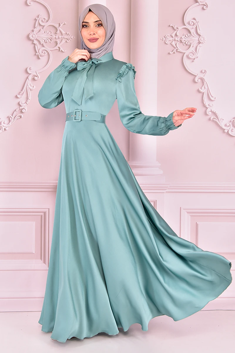 

Belt Satin Dress The Mint NEV14822