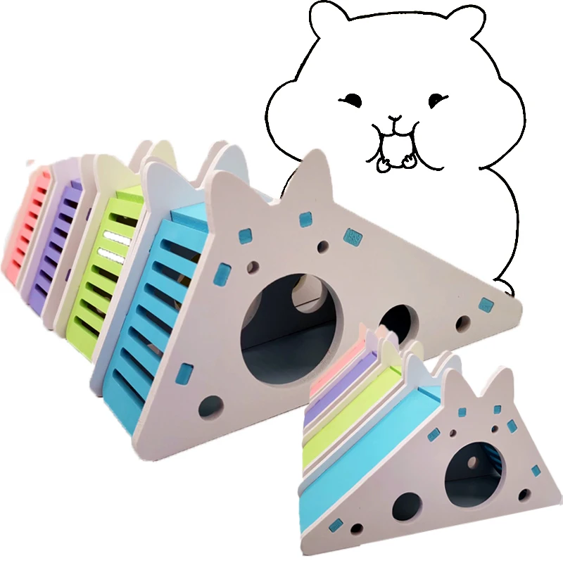 Забавная собранная китайская клетка для хомяка аксессуары дома яркий детский