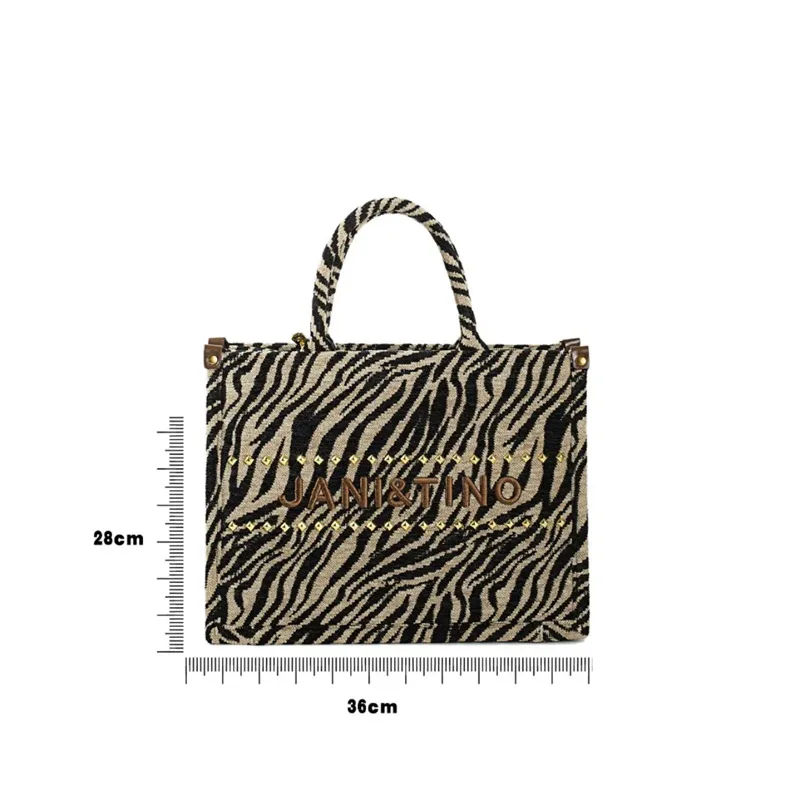 Light Luxury Tote Handbag Leather Women's Bag 2023 New Zebra Pattern Purse One-shoulder Satchels Sac