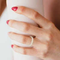 2pcs flower rings for women korean style adjustable opening finger ring bride wedding engagement statement jewelry gift