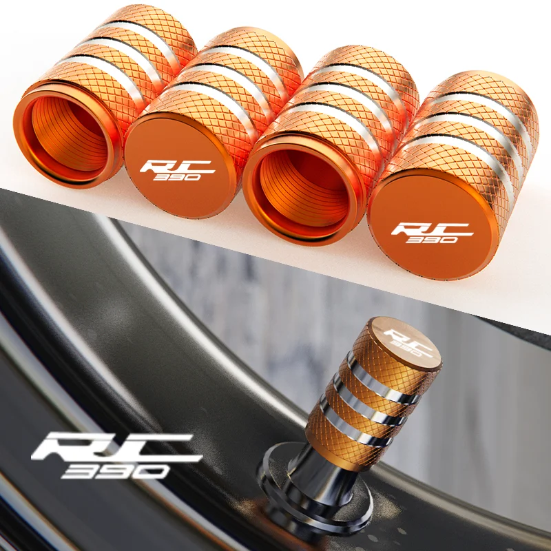 

For KTM RC390 RC 390 2014 2015 2016 2017 2018 2019 Motorcycle Accessories Wheel Tire Valve caps CNC Aluminum Airtight Covers