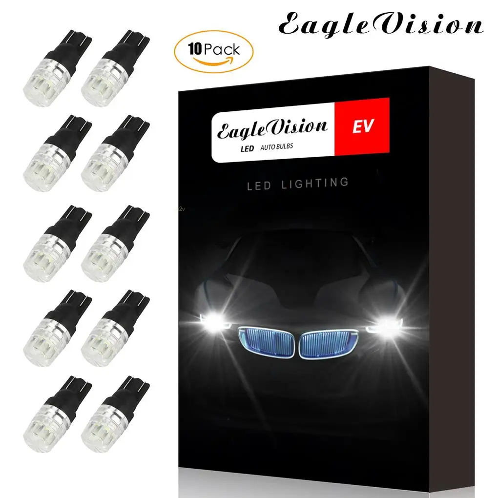 

10PCS Waterproof 5730 8W Car LED Prism Lens Decoding License Plate Light Reading Light Bulb 12V