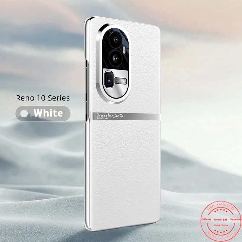 

Anteen Electroplating Case for Oppo Reno 10 Pro Plus Series Lens All-inclusive Protection Hard PU Shockproof Shell Leather Cover