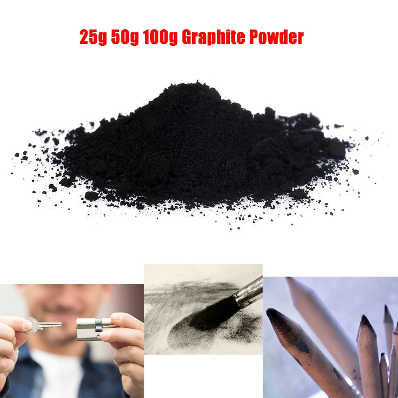 

25g-100g Graphite Fine Powder Analyze Pure Lubricant For Lock Locksmith Cylinder Padlock