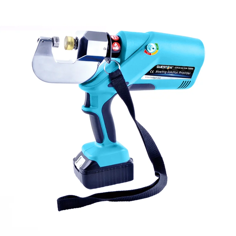 

Handheld cable tray making and installation clinching riveting tool