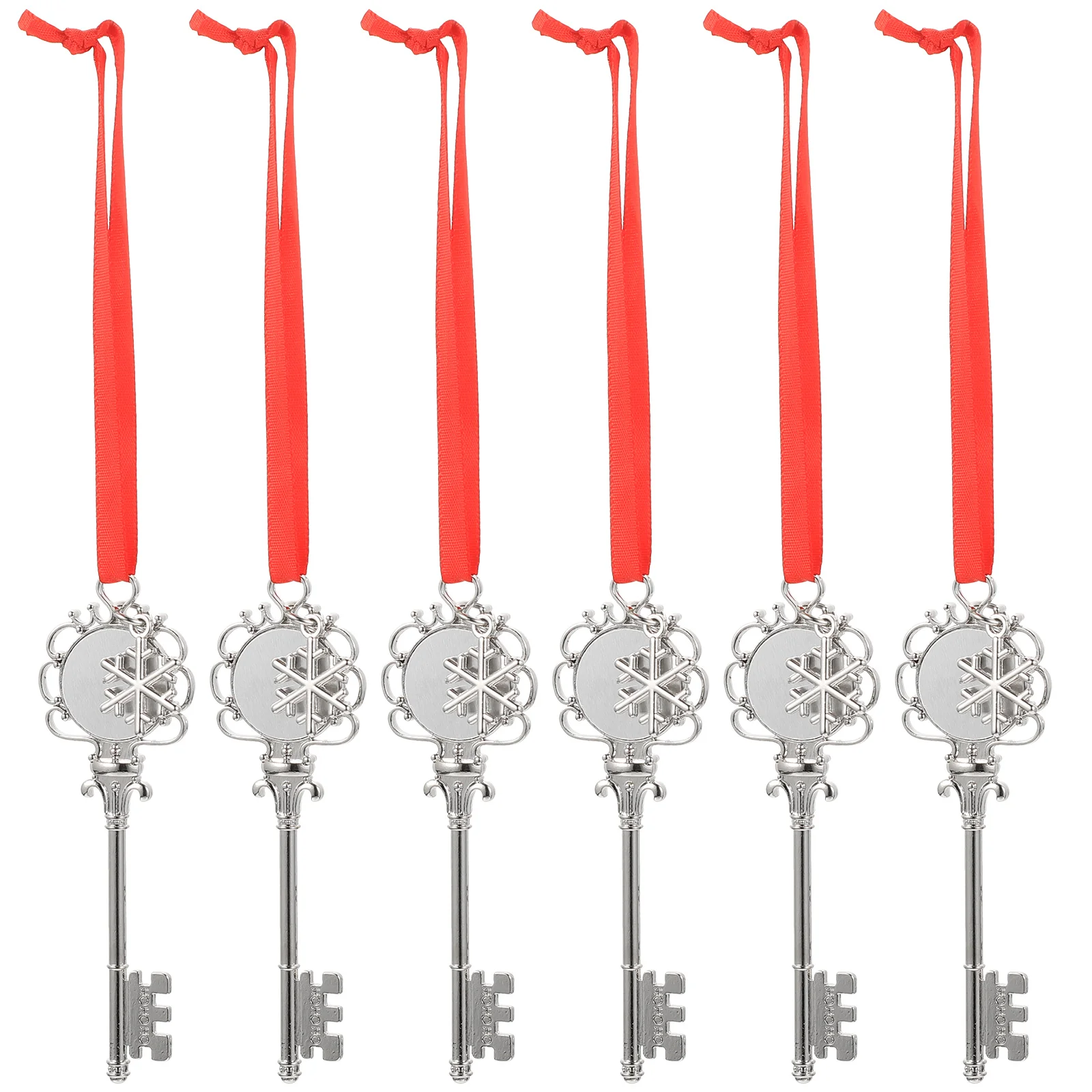 

Snowflake Key Pendant Christmas Tree Pendants DIY Blank Heat Transfer Sublimation Xmas Decor Home Decorations