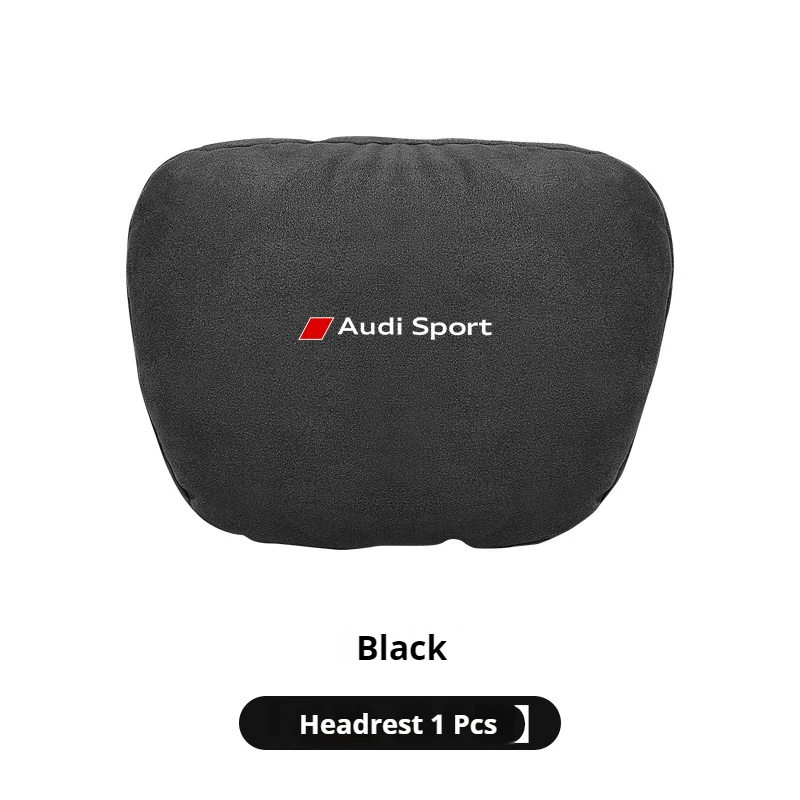 

Audi Sport A3 A4 A5 A6 A7 S3 S4 S5 S6 Q3 Q5 Q7 RS3 RS4 TT Замшевый автомобильный подголовник для шеи, поддержка сиденья, поясничная подушка, мягкая подушка для шеи