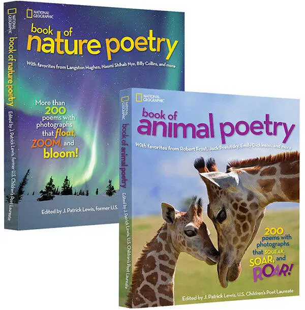 

National Geographic Book of Nature Poetry/Animal Poetry Original Children Popular Science Books