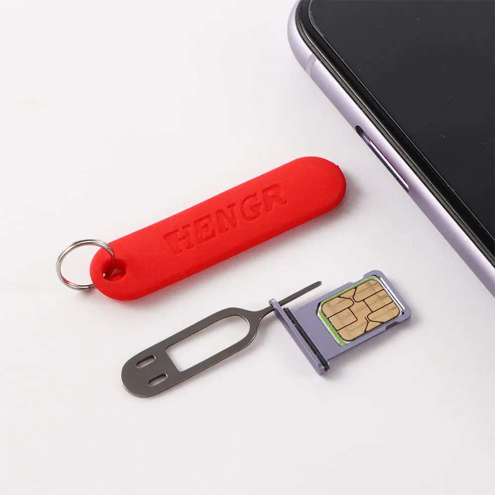 

1 Pc Professional Universal Sim Card Tray Ejector High Quality Mobile Phone Card Needle Anti-Lost Metal Eject Pin With Case