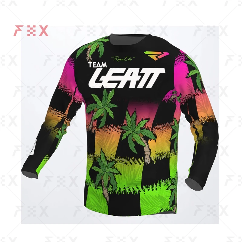 

motorcycle mountain bike team downhill jersey MTB Offroad DH MX bicycle locomotive shirt cross country mountain bike TEAM leatt