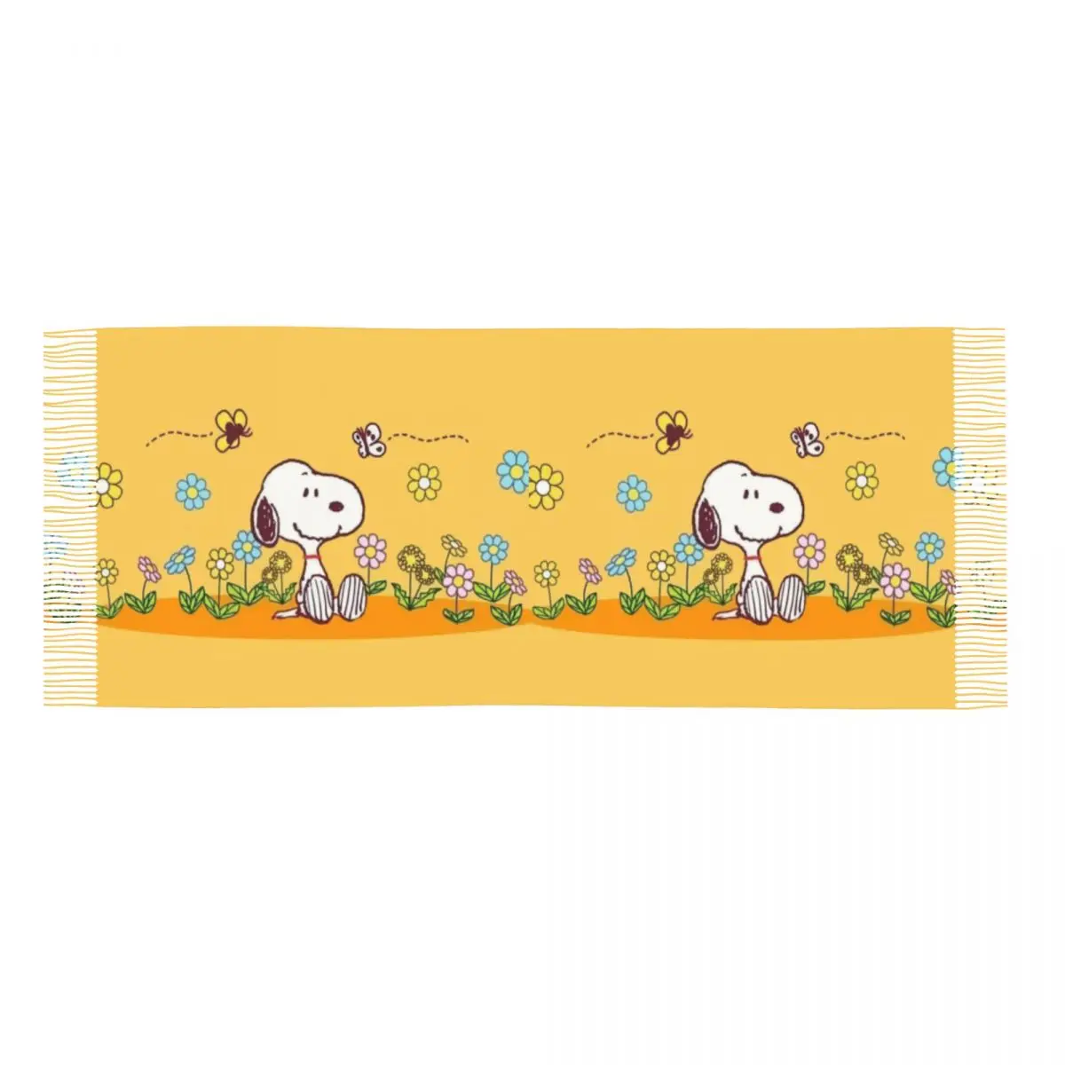 Шарф Snoopys с принтом на заказ для мужчин и женщин зимние теплые шарфы шаль из