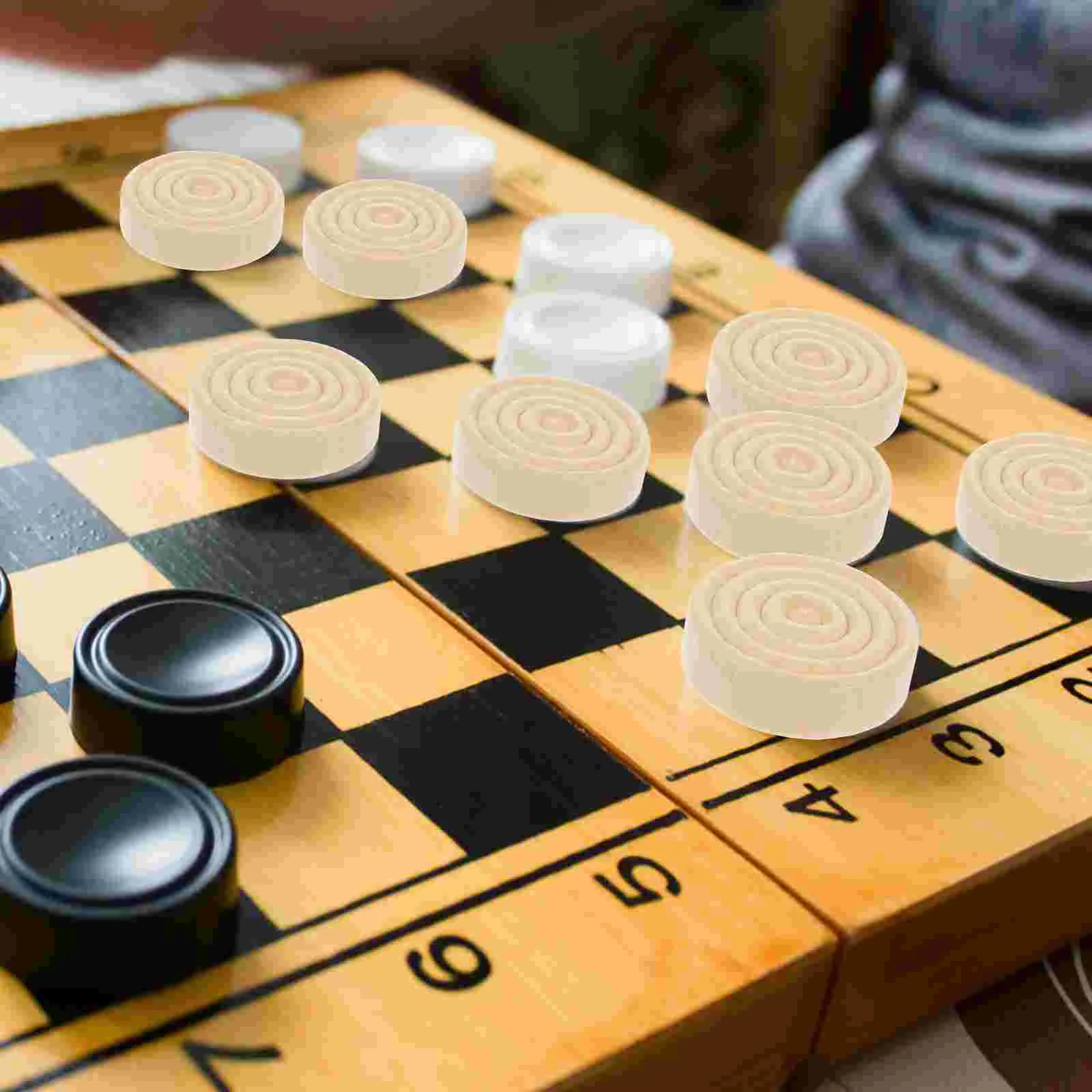 48 шт. шашки шахматные аксессуары набор из дерева для нарды подсказка игр дорожная