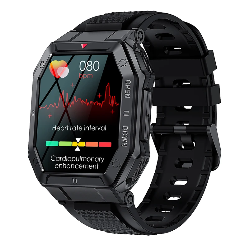 

K55 Smart Watch Men Bluetooth Call 1.85 inch 350 mAh Long Standby Wristwatch Blood Pressure Monitor Sports Waterproof Smartwatc